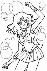 Sailor Moon Coloring Pages Neptune Drawing Crafts сэйлор выбрать доску sketch template
