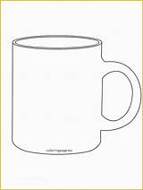Mug Template Coffee Cup Printable Templates Coloring Drawing Hot Pages Mugs Chocolate Colouring Color Applique Clipart Cups Patterns Tea Coloringpage sketch template