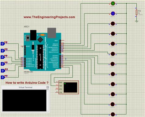 write arduino code  engineering projects