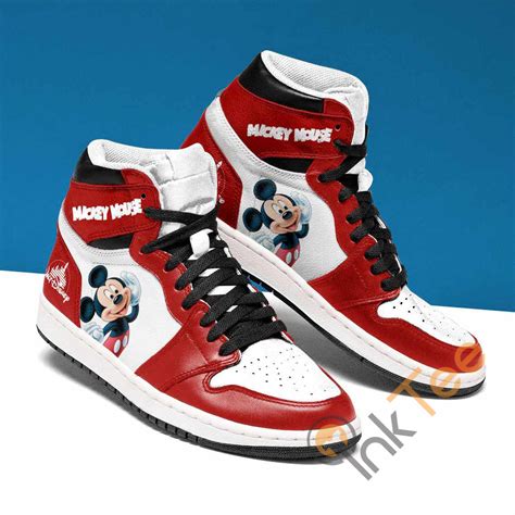 mickey mouse rescue custom air jordan shoes inktee store