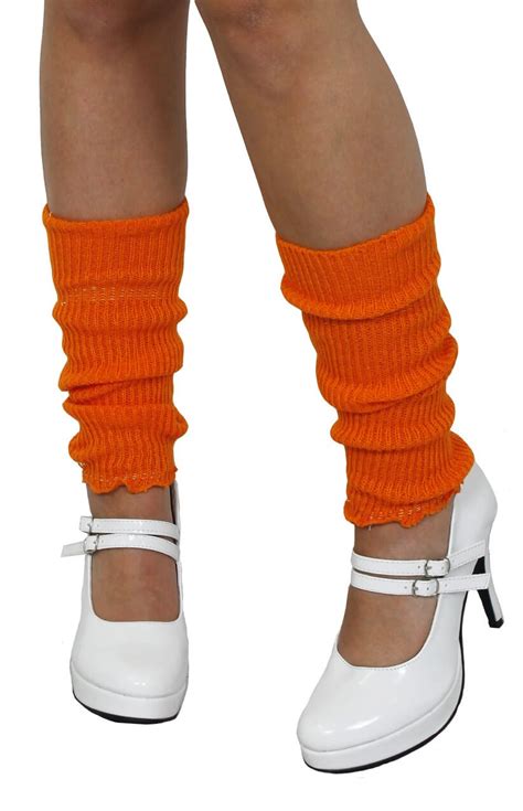 1980s orange leg warmers i love fancy dress
