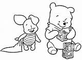 Bear Pooh Coloring Pages Baby Getcolorings Printable sketch template