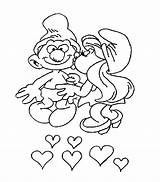 Coloring Pages Christmas Smurf Popular Smurfs sketch template