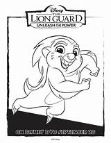 Coloring Lion Guard Pages Disney Unleash Bunga Power Activity Mamasmission Coast Sheet Ono Promo Getdrawings Colouring Choose Board Sheets sketch template