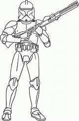 Coloring Trooper Clone Pages Wars Star Popular sketch template