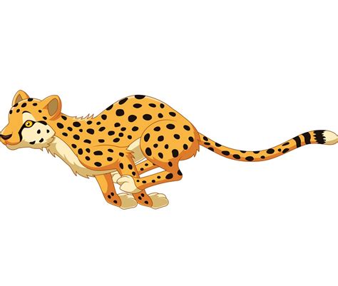 cartoon cheetah running clipart world