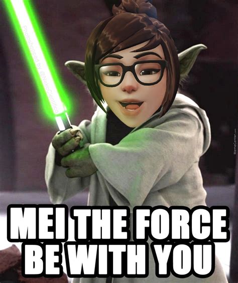 mei the force be with you overwatch know your meme