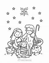 Nativity Coloring Pages Christmas Pdf Getdrawings sketch template