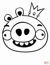 Pig Coloring Pages King Face Mud Color Corporal Minion Getdrawings Getcolorings Colorings Drawing sketch template