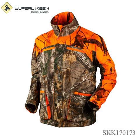 mens outdoor hightvisible blaze orange camo jacket hunting buy windproofvisibleblaze orange