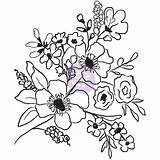 Prima Cling Adolph Christine Stamps Fresh Flowers Pri Clg Number Part sketch template