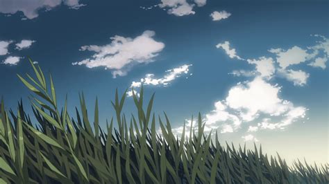 Grass Animated Makoto Shinkai 5 Centimeters Per Second Drawn