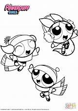 Coloring Powerpuff Girls Winter Pages Puffs Printable Cartoon Supercoloring Books Kids Drawing Girl Colouring Print Visit Choose Board Sheets sketch template