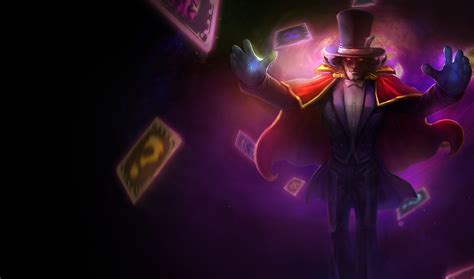magnificent twisted fate skin  league  legends wallpapers