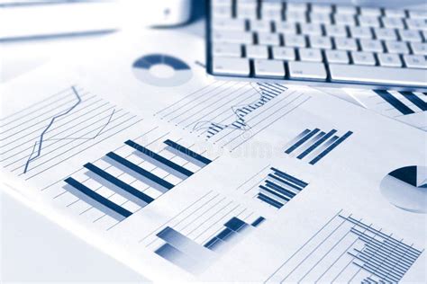 financial performance graphs stock image image  corporate analysis