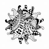Stammes Zentangle Vektorsymbol Sonnen sketch template