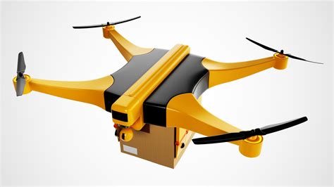 artstation package delivery drone  model resources