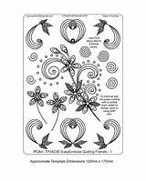 Quilling Friends Templates Parchment Worldwide Pca Emboss Floral Easy sketch template