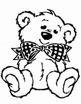 Coloring Pages Teddy Bear Cute sketch template