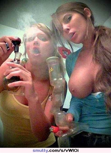 sexy stoner tits bigtits teen bong weed 420