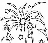 Fireworks Coloring Pages Printable Print Kids sketch template