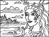 Fierce Zaria Coloring Pages sketch template