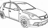 Car Ceed Wecoloringpage sketch template