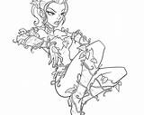 Poison Ivy Coloring Pages Kids Printable Adults sketch template
