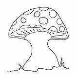 Mushroom Coloring Pages Printable Color Pritable Getcolorings Toad Shape sketch template
