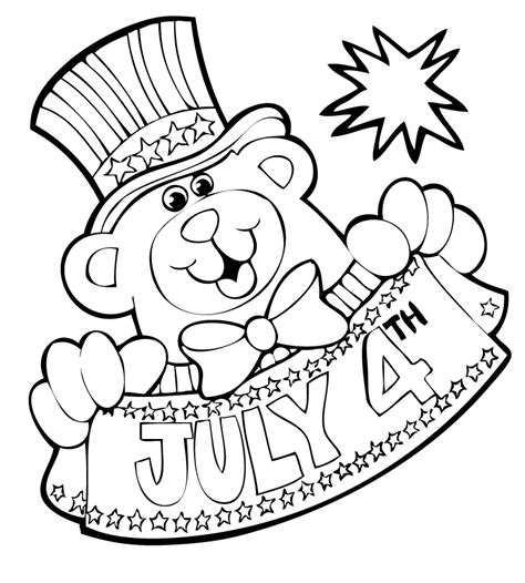 coloring pages fourth  july coloring pages