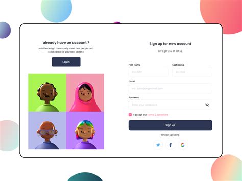 daily ui  sign  page join  community   tiwary  dribbble