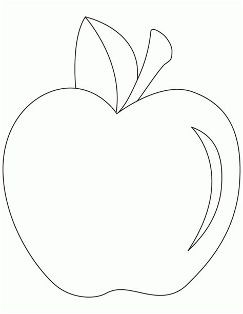 preschool apple coloring pages coloring home