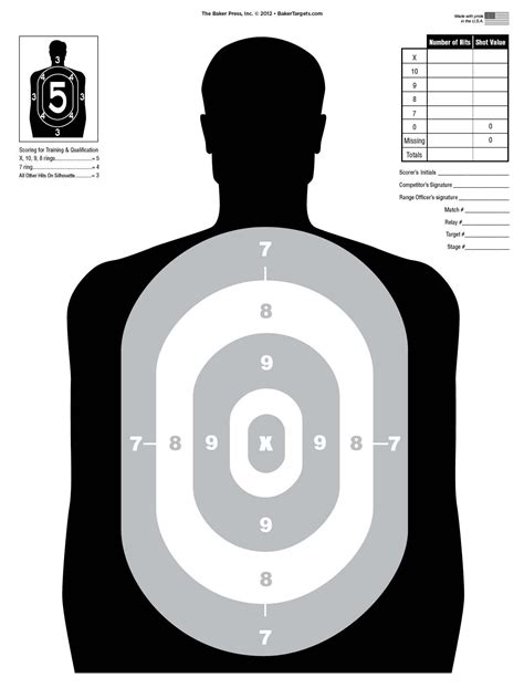 printable silhouette shooting targets printable templates