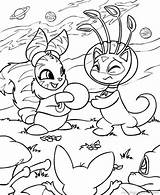 Neopets Coloring sketch template