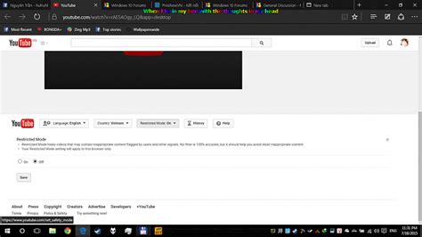 disable restricted mode youtube windows  forums