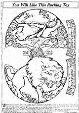 Lion Lamb Coloring Pages Rocking March Toy 1923 Getcolorings Comes Paper Dolls Getdrawings sketch template