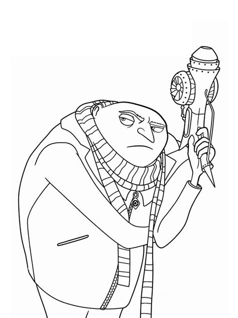gru minions coloring page funny coloring pages