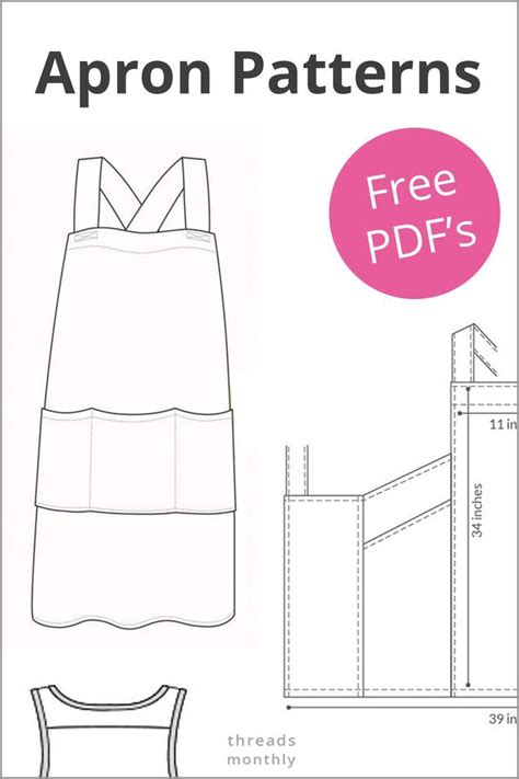 apron sewing patterns   cross   printable
