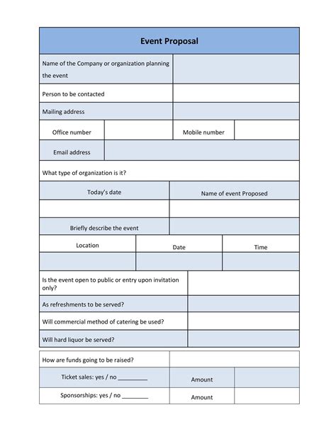 event proposal template word