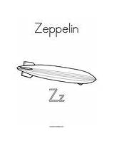 Zeppelin Coloring Change Template sketch template