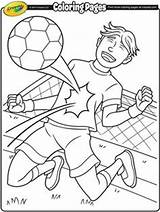 Crayola Copa Colorir Páginas Educativo Kolorowanki Imprimir Goalkeeper Mundial Ensino Meninas Pai Idéias Filho Futebol Primavera Tema Zapisano sketch template