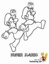 Mario Coloring Luigi Pages Super Kids Bros sketch template