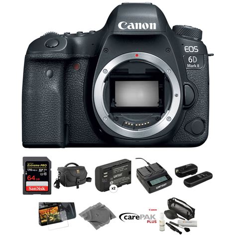 canon eos  mark ii dslr camera body deluxe kit bh photo video