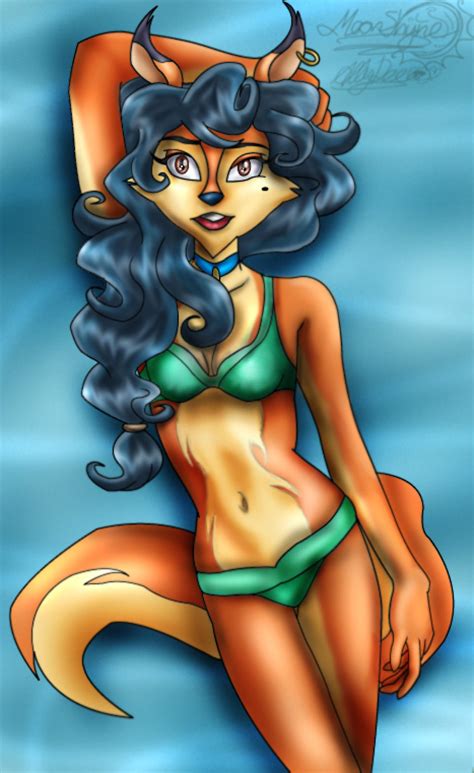 commission pin up carmelita pose 2 by moon shyne on