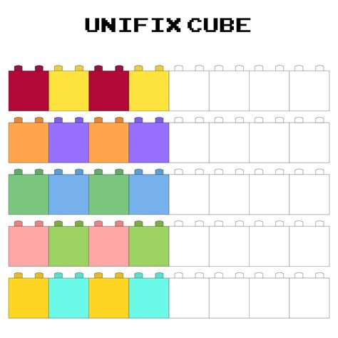 images  unifix cube template printable unifix cube pattern