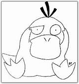 Psyduck Pokemon Coloring Pages Two sketch template