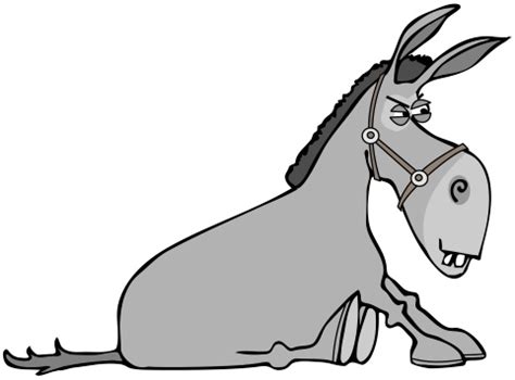 stubborn donkey stock illustration  image  istock