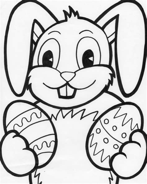 easter bunny coloring pages  kids family holidaynetguide