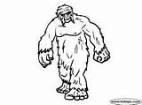 Yeti Bigfoot Designlooter 84kb 215px sketch template