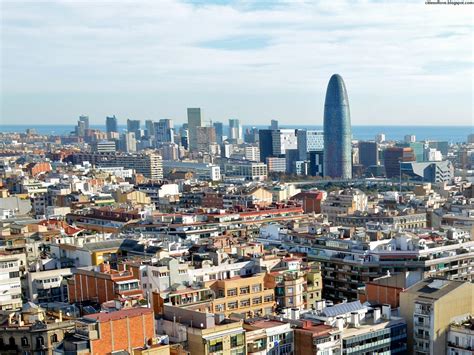 barcelona city overview beautiful capital  catalonia spain hd desktop wallpaper image gallery